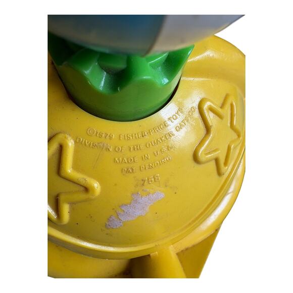 Vintage 1979 Fisher-Price Kids Push Toy Clown #758 – Rolling Ball Walker - Picture 7 of 13